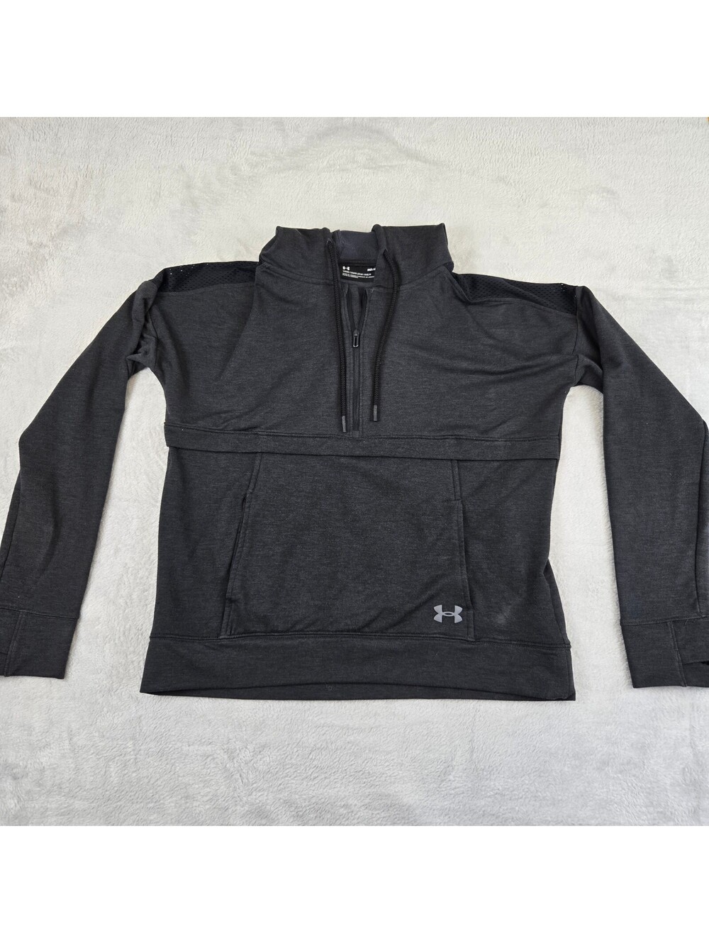 Under Armour Women's Half Zip Pullover Hoodie Dark Gray Size M Athletic Fit